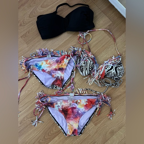 Raisins Fringed Bikini Set - Picture 1 of 11